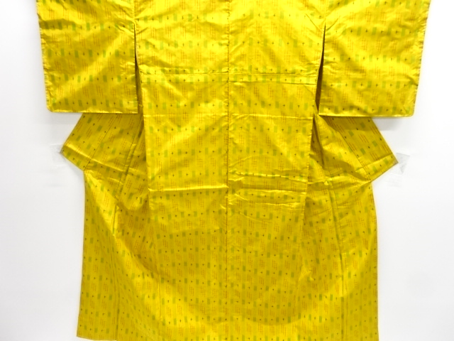 JAPANESE KIMONO / ANTIQUE KIMONO / SILK / YONEZAWA TSUMUGI / WOVEN KASURI PATTERN